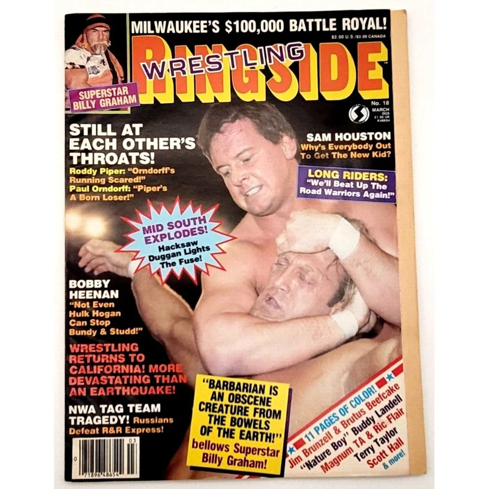 RINGSIDE WRESTLING MAR 1986 ROCK N' ROLL EXPRESS JIMMY GARVIN DUSTY RHODES PIPER